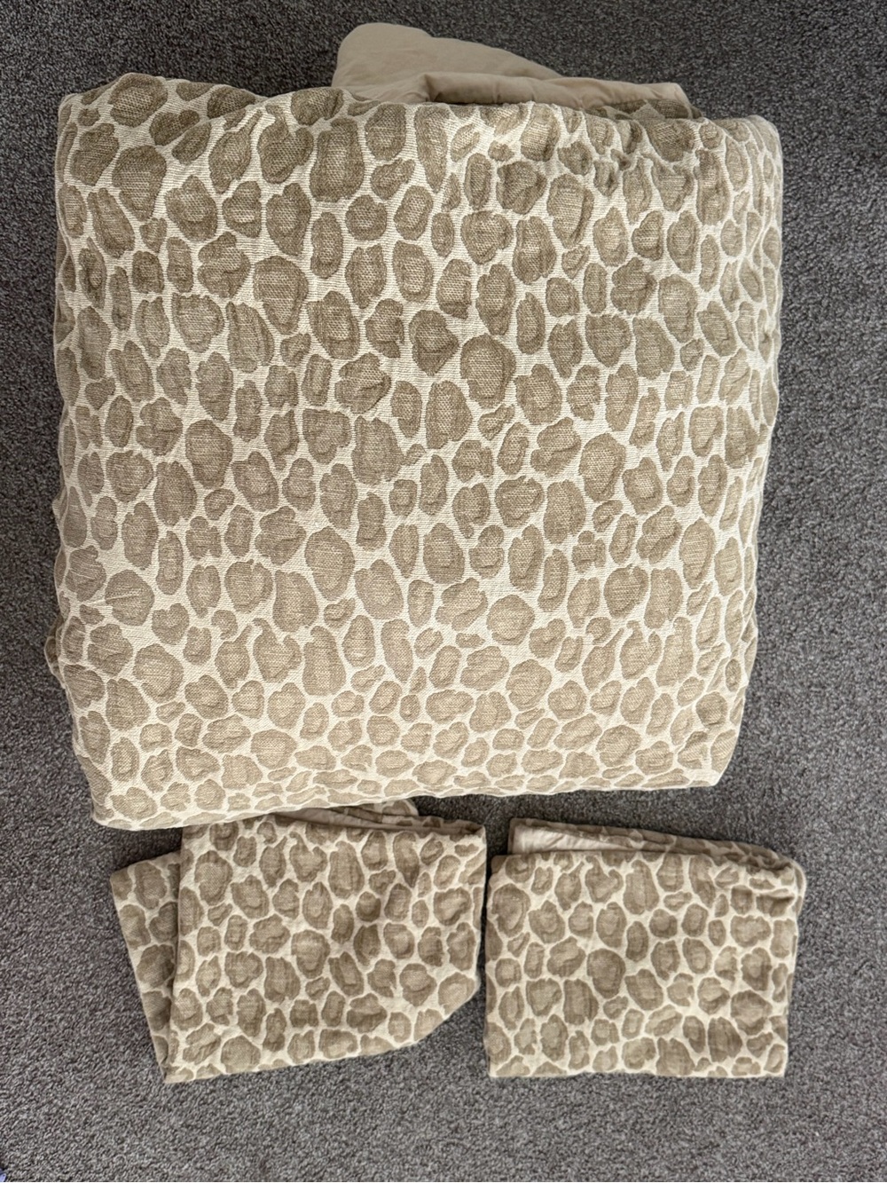 Leopard Print Comforter and Pillow Sham Set